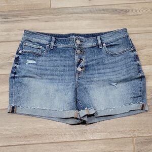 Maurices Mid Rise Denim Shorts